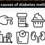 Write main causes of diabetes mellitus in men